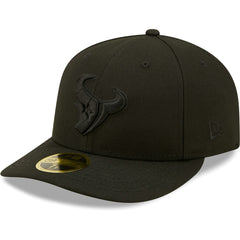 Houston Texans Black on Black Low Profile 59FIFTY II Fitted Hat | NFL Sale