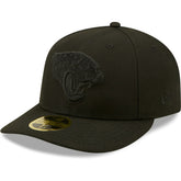 Jacksonville Jaguars Black on Black Low Profile 59FIFTY II Fitted Hat | NFL Discount