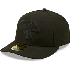 Jacksonville Jaguars Black on Black Low Profile 59FIFTY II Fitted Hat | NFL Discount