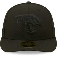 Jacksonville Jaguars Black on Black Low Profile 59FIFTY II Fitted Hat | NFL Discount