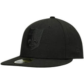 New Orleans Saints Historic Logo Black on Black Low Profile 59FIFTY II Fitted Hat | NFL Outlet