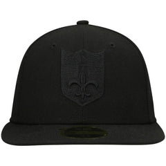 New Orleans Saints Historic Logo Black on Black Low Profile 59FIFTY II Fitted Hat | NFL Outlet