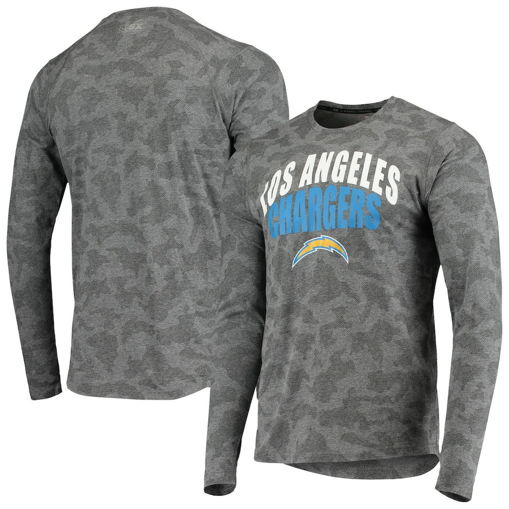 Los Angeles Chargers MSX by Michael Strahan Camo Performance Long Sleeve T-Shirt | NFL New