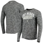 Las Vegas Raiders MSX by Michael Strahan Camo Performance Long Sleeve T-Shirt | NFL Online