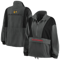 Chicago Blackhawks WEAR by Erin Andrews Women's Popover Packable Half-Zip Jacket - NHL Jackets