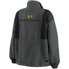 Chicago Blackhawks WEAR by Erin Andrews Women's Popover Packable Half-Zip Jacket - NHL Jackets