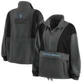 Seattle Kraken WEAR by Erin Andrews Women's Popover Packable Half-Zip Jacket - NHL Jackets