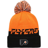 Philadelphia Flyers adidas COLD.RDY Cuffed Knit Hat with Pom - NHL Hats