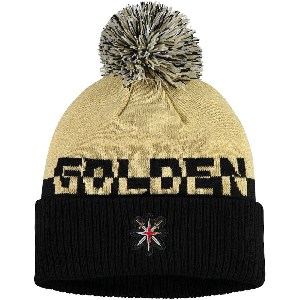 Vegas Golden Knights adidas COLD.RDY Cuffed Knit Hat with Pom - NHL Hats