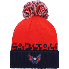 Washington Capitals adidas COLD.RDY Cuffed Knit Hat with Pom - NHL Hats