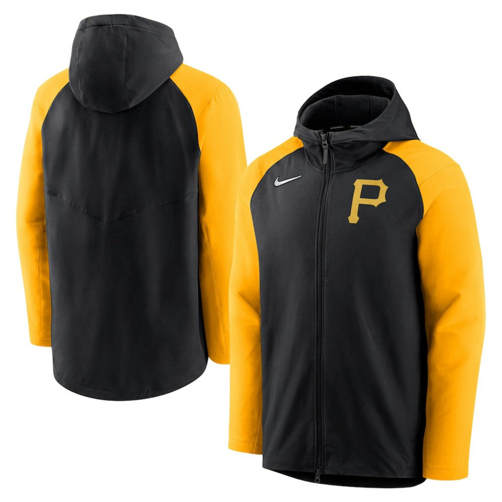 Pittsburgh Pirates Nike Authentic Collection Performance Raglan Full-Zip Hoodie - MLB Hoodies