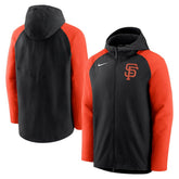 San Francisco Giants Nike Authentic Collection Performance Raglan Full-Zip Hoodie - MLB Hoodies