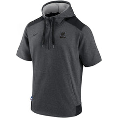 Chicago Cubs Nike Authentic Collection Dry Flux Performance Quarter-Zip Short Sleeve Hoodie - MLB Hoodies