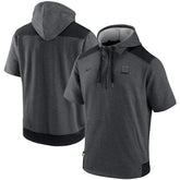 Athletics Nike Authentic Collection Dry Flux Performance Quarter-Zip Short Sleeve Hoodie - MLB Hoodies