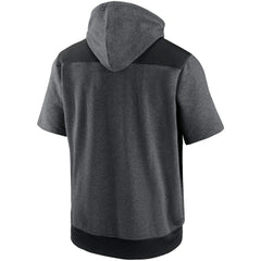 Milwaukee Brewers Nike Authentic Collection Dry Flux Performance Quarter-Zip Short Sleeve Hoodie - MLB Hoodies