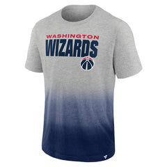 Heathered Gray/Navy Washington Wizards Board Crasher Dip-Dye T-Shirt | NBA
