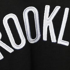 Black/White Brooklyn Nets Big & Tall Double Contrast Pullover Hoodie | NBA