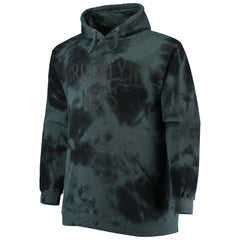 Black Brooklyn Nets Big & Tall Wordmark Cloud Dye Pullover Hoodie | NBA