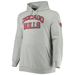 Heathered Gray Chicago Bulls Hardwood Classics Big & Tall Throwback Pullover Hoodie sale | NBA