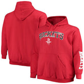 Red Houston Rockets Big & Tall Team Wordmark Pullover Hoodie sale | NBA