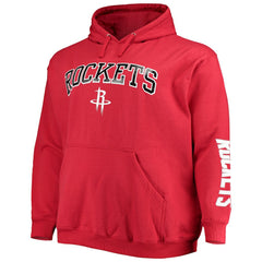 Red Houston Rockets Big & Tall Team Wordmark Pullover Hoodie sale | NBA