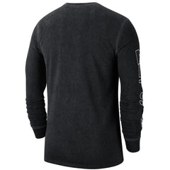 Black Brooklyn Nets Courtside Retro Elevated Long Sleeve T-Shirt | NBA