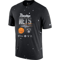 Black Brooklyn Nets Courtside Splatter T-Shirt | NBA