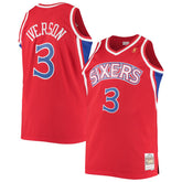 Red Allen Iverson Philadelphia 76ers 1996/97 Big & Tall Hardwood Classics Swingman Jersey | NBA