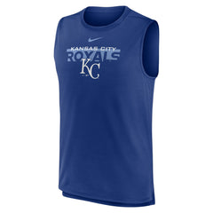 Kansas City Royals Nike Knockout Stack Exceed Performance Muscle Tank Top -Royal - MLB Tanks