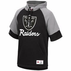 Las Vegas Raiders Home Advantage Raglan Short Sleeve Pullover Hoodie | NFL Outlet