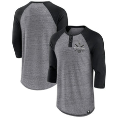 Chicago White Sox Fanatics Iconic Above Heat Speckled Raglan Henley 3/4 Sleeve T-Shirt - MLB T-shirts
