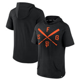 San Francisco Giants Fanatics Iconic Rebel Short Sleeve Hooded Top - MLB Tops