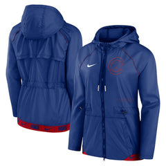 Chicago Cubs Nike Women's Statement Raglan Full-Zip Hoodie Jacket - MLB Jackets