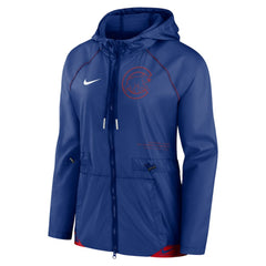 Chicago Cubs Nike Women's Statement Raglan Full-Zip Hoodie Jacket - MLB Jackets