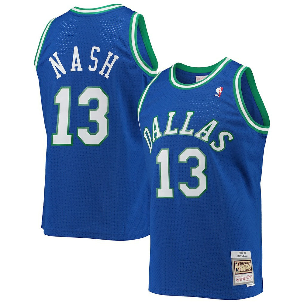 Blue Steve Nash Dallas Mavericks 1998/99 Hardwood Classics Swingman Jersey sale | NBA