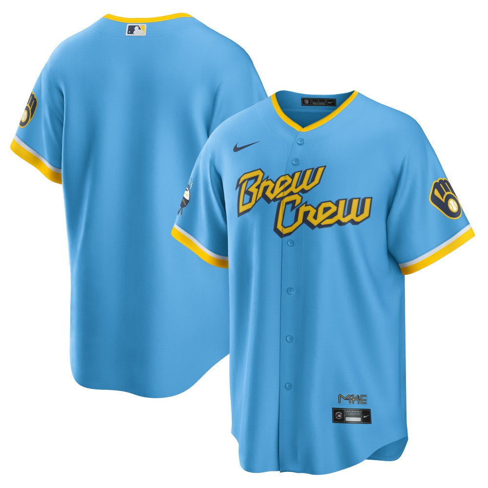Milwaukee Brewers Nike City Connect Replica Team Jersey - MLB Jerseys