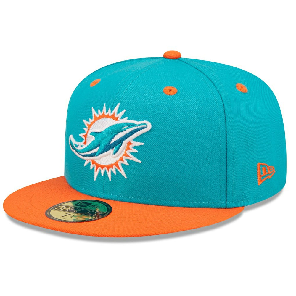Miami Dolphins Flipside 2Tone 59FIFTY Fitted Hat | NFL Outlet