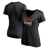 Cincinnati Bengals Women's Long Stride V-Neck T-Shirt | NFL Discount