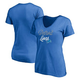 Detroit Lions Women's Long Stride V-Neck T-Shirt | NFL Online