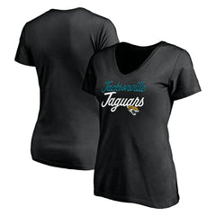 Jacksonville Jaguars Women's Long Stride V-Neck T-Shirt | NFL Discount