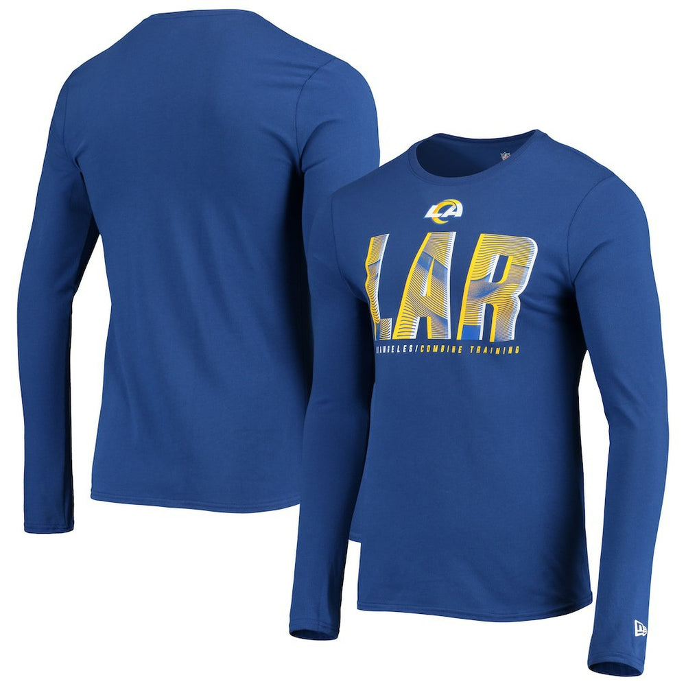 Los Angeles Rams Combine Authentic Static Abbreviation Long Sleeve T-Shirt | NFL New