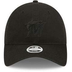 Miami Marlins New Era Women's Black on Black Core Classic II 9TWENTY Adjustable Hat - MLB Hats