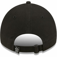 Miami Marlins New Era Women's Black on Black Core Classic II 9TWENTY Adjustable Hat - MLB Hats