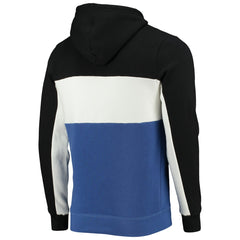 Black/White Orlando Magic Junk Food Wordmark Colorblock Fleece Pullover Hoodie | NBA