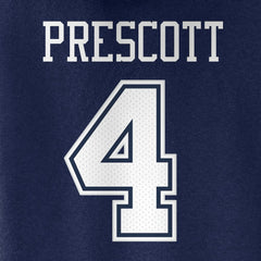 Dallas Cowboys Dak Prescott Women's Player Icon Name & Number V-Neck Pullover Hoodie | NFL Discount