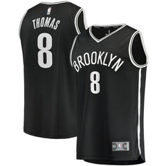 Icon Edition Cam Thomas Brooklyn Nets 2021 NBA Draft First Round Pick Fast Break Replica Jersey Black | NBA