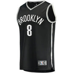 Icon Edition Cam Thomas Brooklyn Nets 2021 NBA Draft First Round Pick Fast Break Replica Jersey Black | NBA