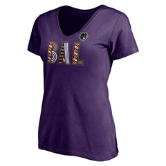 Baltimore Ravens Women's Hometown Collection Wildcat V-Neck T-Shirt | NFL Hot