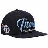 Tennessee Titans Pro Standard Script Wordmark Snapback Hat | NFL Near me