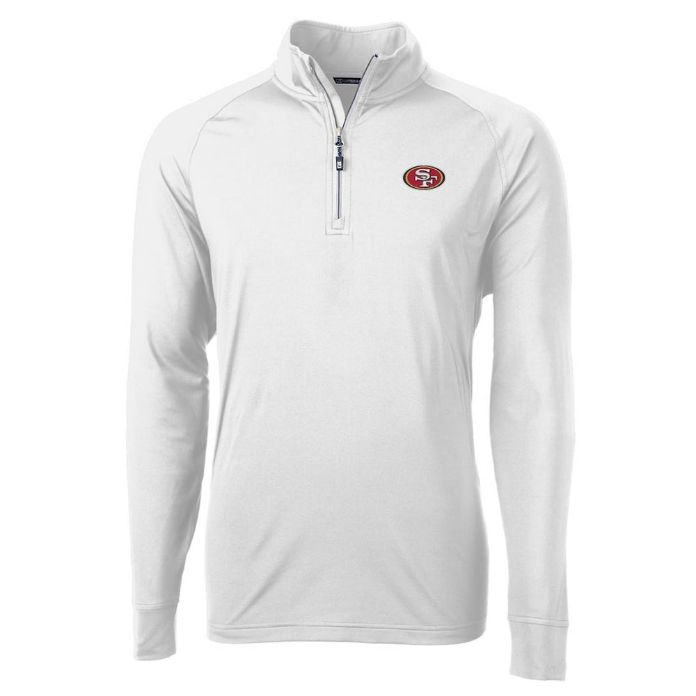 San Francisco 49ers Cutter & Buck Adapt Eco Knit Quarter-Zip Pullover Jacket | NFL Online